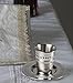 Ner Mitzvah Kiddush Cup and Tray - Premium Quality Stainless Steel Wine Cup - For Shabbat and Havdalah - Judaica Shabbos and Holiday Gift