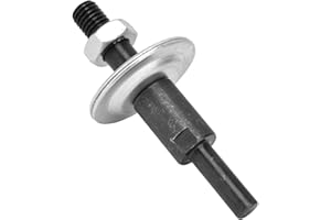 PISSENTE Shaft Arbor Adapter, Drill Arbor Shaft Arbor Extension Arbor Threaded Shaft with 2 Washer for Conversion(8mm Round Shank Connecting Rod)