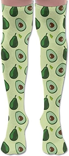 Avocado Pattern Cotton Casual Knee High Socks