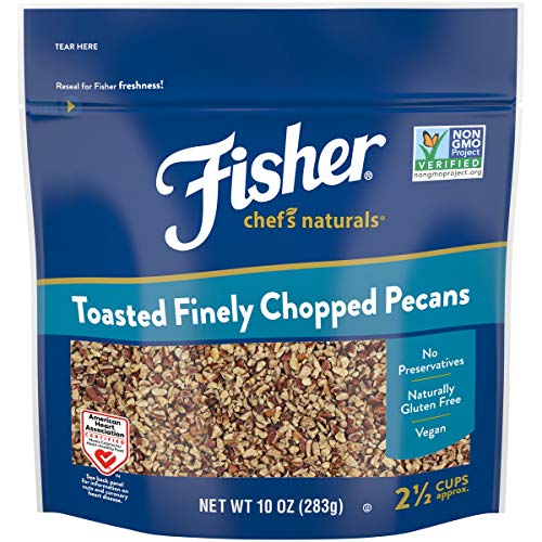 Fisher Toasted Finely Chopped Pecans, 10 Ounces, Unsalted, No