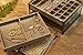 PuTwo Jewelry Boxes 22 Sections Metal Glass Jewelry Organizer Velvet Jewelry Tray Jewelry Box