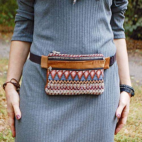Hippie Fanny Pack, Ethnic Waist Bag Plus Size, Boho Tribal