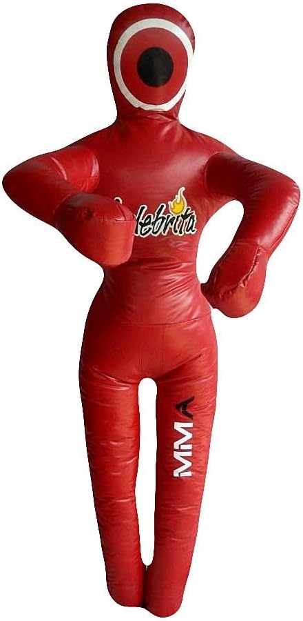 Celebrita MMA Vinyl Punching Bag Grappling Dummy unfilled - Standing - Hands on Chest