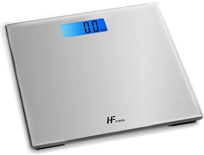 HomeFashion HFitness 28x28cm 180KG Digital Bathroom Scale Backlit Display