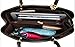 H.Tavel Sweety Lady Women's Top-Handle Plaid Leather Handbag Fashion Satchel Blue