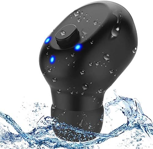 Waterproof Bluetooth Earbud, Mini Wireless Earbud,Car Bluetooth Headset Invisible Headphone with Mic, 6-Hr Playing Time Cell Phone Bluetooth Earpiece for iPhone iPad and Android Smart Phones (One Pcs)