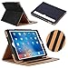 iPad Mini Case, iPad Mini 2 Case, iPad Mini 3 Case, YEONPHOM Sleep Awake Smart Leather Stand Folio Case Cover with Multiple Viewing Angles, Document Card Pocket for Apple iPad Mini 1/2/3 – Black