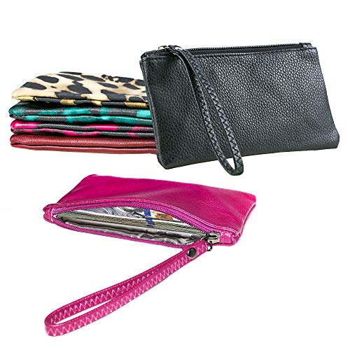 PRALB 6 PCS Bank Deposit Bag Check Wallet Utility Zipper Coin Bag Cash Money Pens Check Wallet Pouch Safe Money Organizer Bagï¼ˆ7 inch Ã— 3.5 inchï¼‰