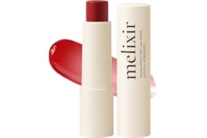 Melixir Vegan Lip Butter #03 Red Velvet(Tinted) (+11 more colors) 0.13oz, Bee Free, Petrolatum Free, Deep Nourishing Plant-Based Vegan Chapstick, Vegan Lip Balm for Dry, Cracked and Chapped Lips
