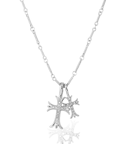 Amazon.com: ElegGlo Cross Necklace for Women Men, 14k Gold Plated