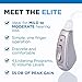 Otofonix Elite Hearing Amplifier to Assist and Aid Hearing for Adults and Seniors (Left, Gray)