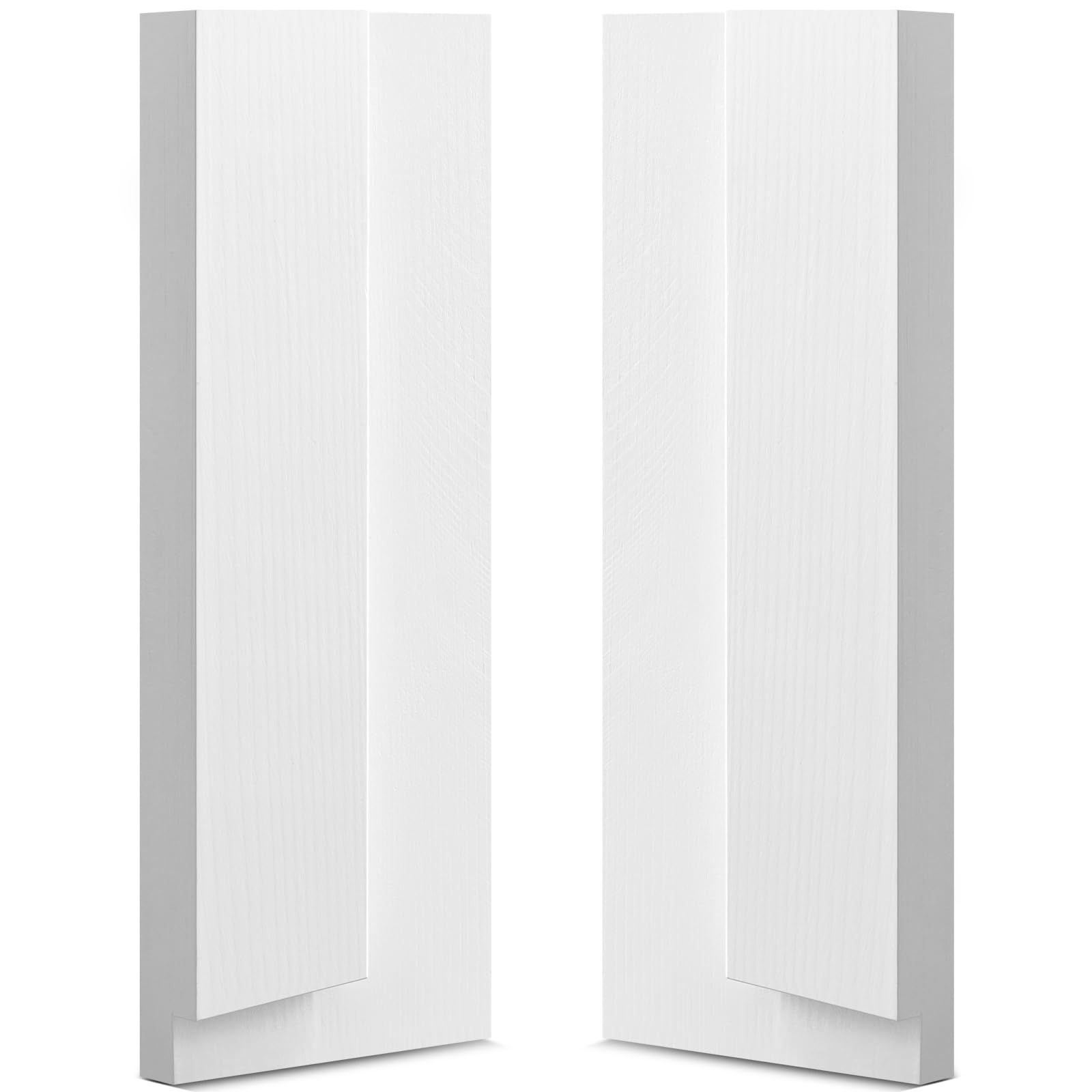 Photo 1 of CroBlissful 1 Set 12 Inch L x 4-9/16 Inch W x 1-1/4 T Exterior Door Frame Rot Repair Kit Jamb Paintable Wood Rotted Repair Kit for Exterior Door Frame