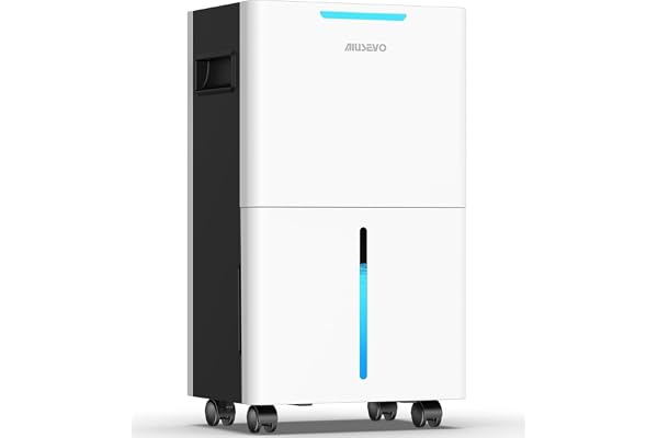 AIUSEVO 21 Pint Dehumidifier with Drain Hose for 1500 Sq.Ft Basement & Large Room, Intelligent Humidity Control (3 Modes, 24H
