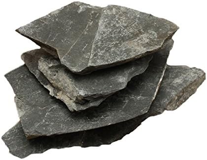 Aquarium Ornament Furnishing Stone Flat Loose Real Natural Slate .