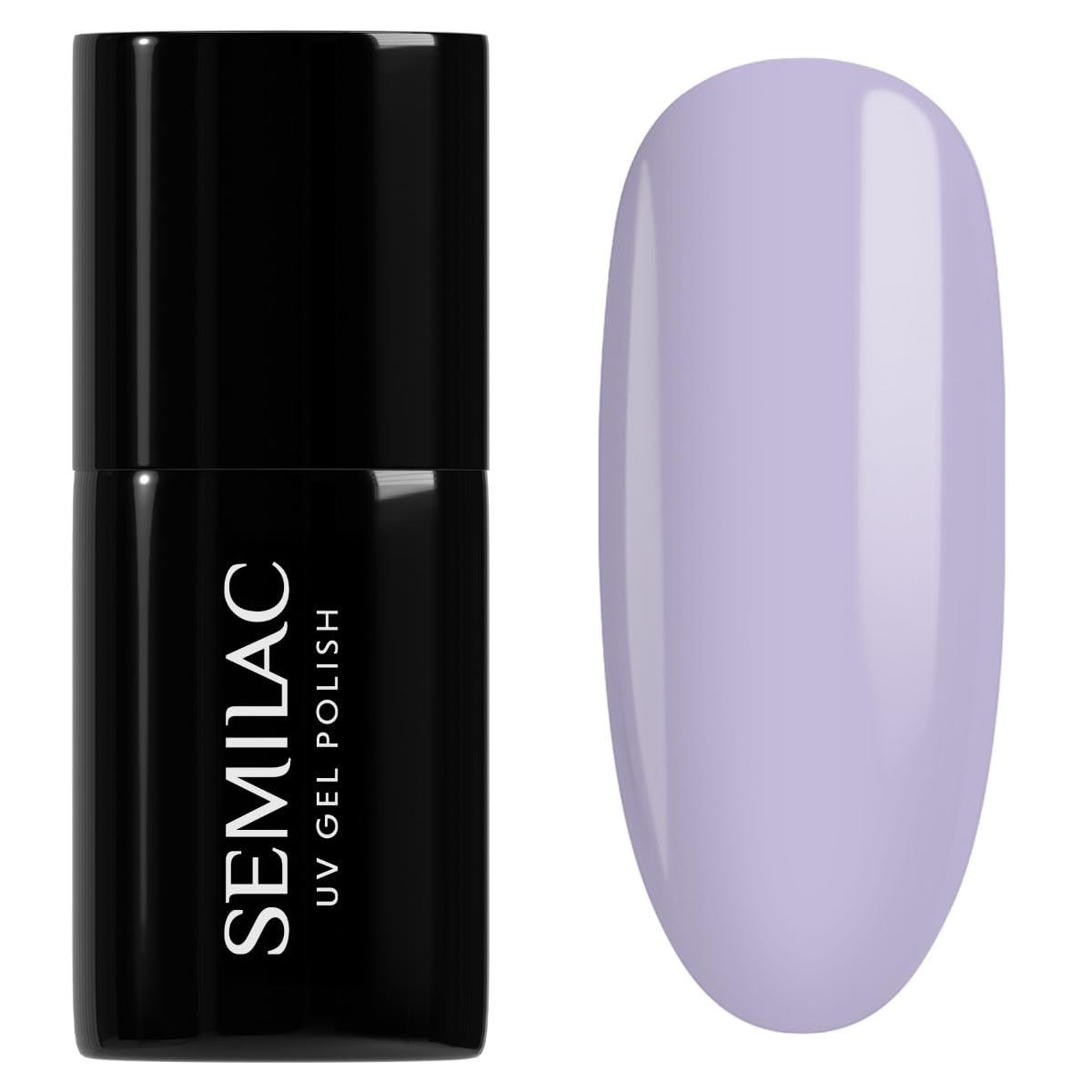 SEMILAC 127 Violet Cream Nail UV Gel Polish | Long Lasting and Easy to Apply | Soak off UV/Led | Perfect for Home and Professional Manicure and Pedicure 7 ml