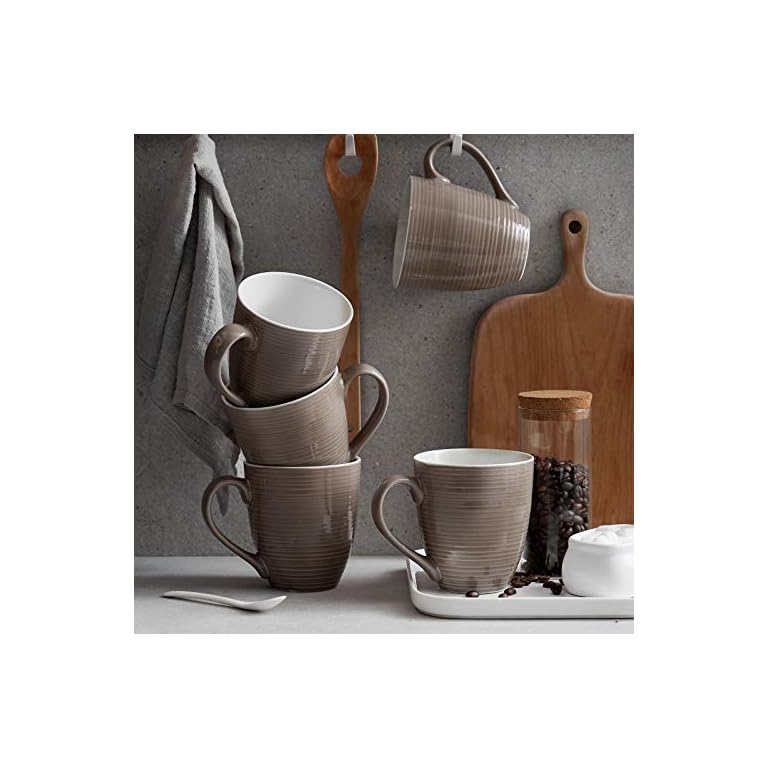 set of 4 large coffee mugs