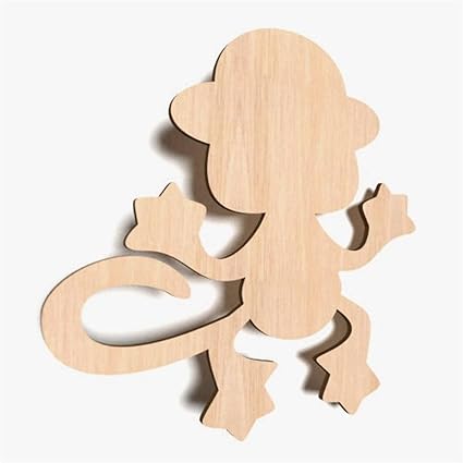 Decocraft Wx85 Lot De 10 Silhouettes De Singe En Bois Uni Petit Modele Amazon Fr Cuisine Maison