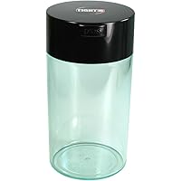 Tightpac America, Inc. Tightvac - 3 to 12 Oz Vacuum Sealed Storage Container, 1.3-Liter/1.1-Quart, Black Cap & Clear…