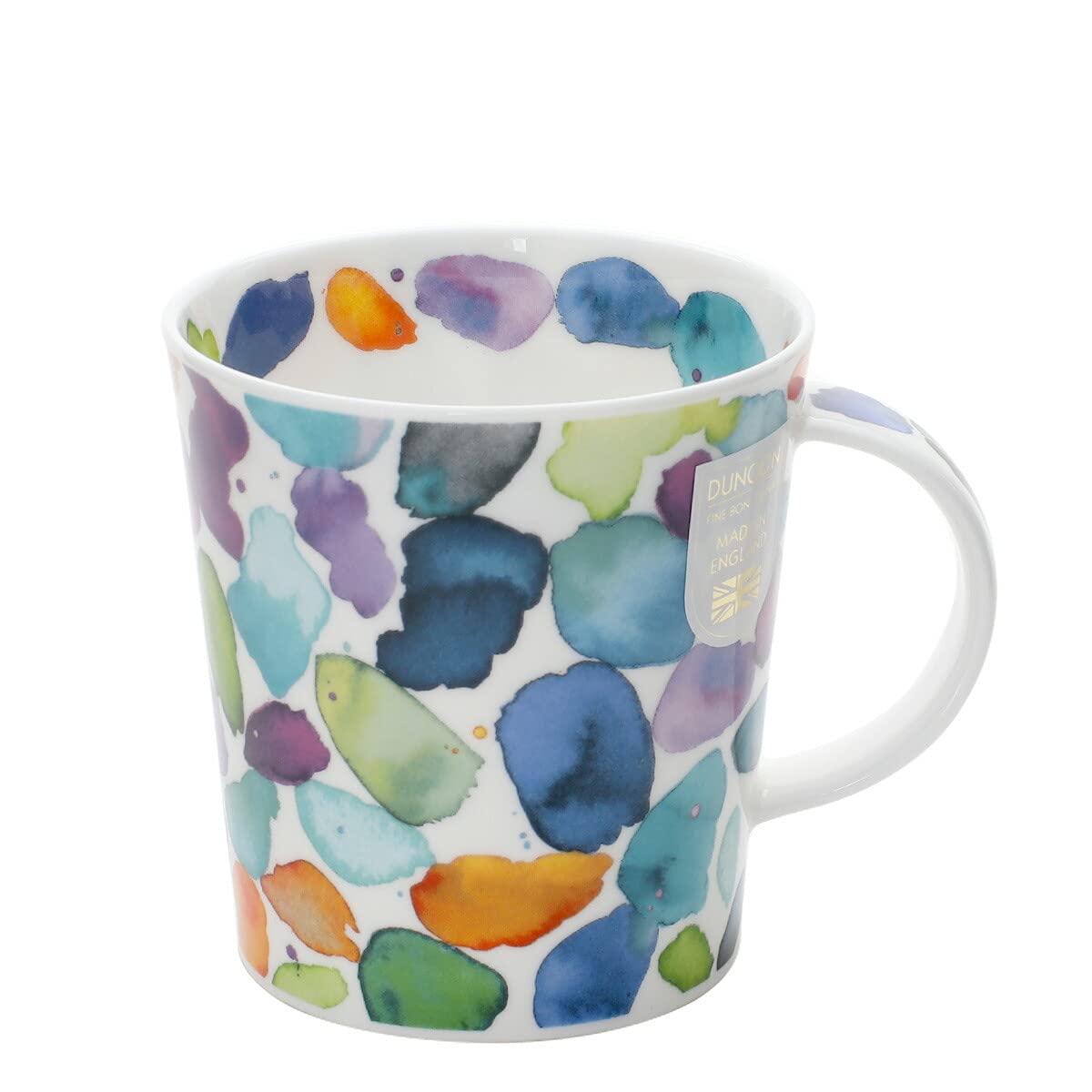 Dunoon Lomond Fine Bone China Mug - Blobs Blue