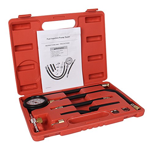 Bang4buck 10 Pieces Fuel Injection Compression Gauge of Petrol Gasoline Pressure Tester Kit for Motor Auto 0-100 PSI - Thumbnail 2