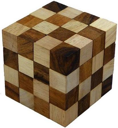 Anaconda Cube Wooden Puzzle Brain Teaser
