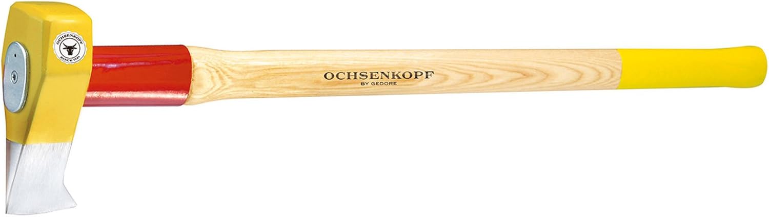 Ochsenkopf Profi-Spalthammer Big Ox, Mit Rotband-Plus Stielbefestigung, Langlebiger Stiel aus Hickoryholz