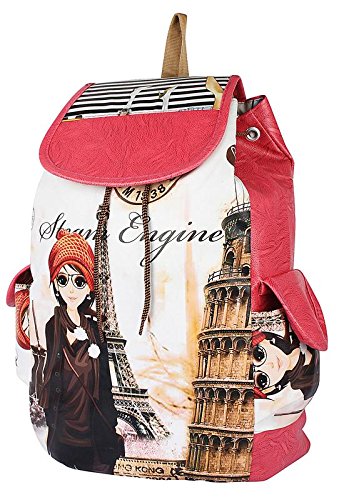 roshiaaz cute girl printed women's backpack bags