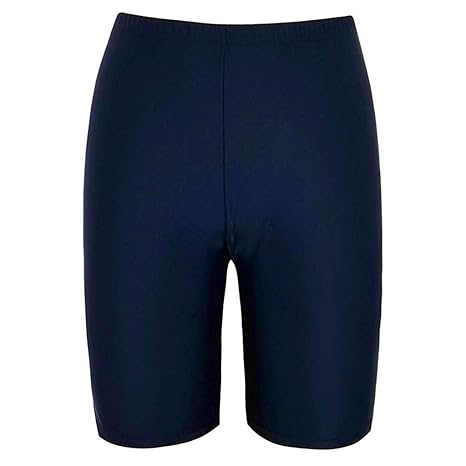 Feytuo Damen Stretch-Badebrett Shorts Schnell trocknend athletisch Strand Badehose