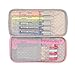 Twinkle Club Big Capacity Pencil Pen Case Bag Pouch Holder for Middle High School College Office Girl Storage Pink