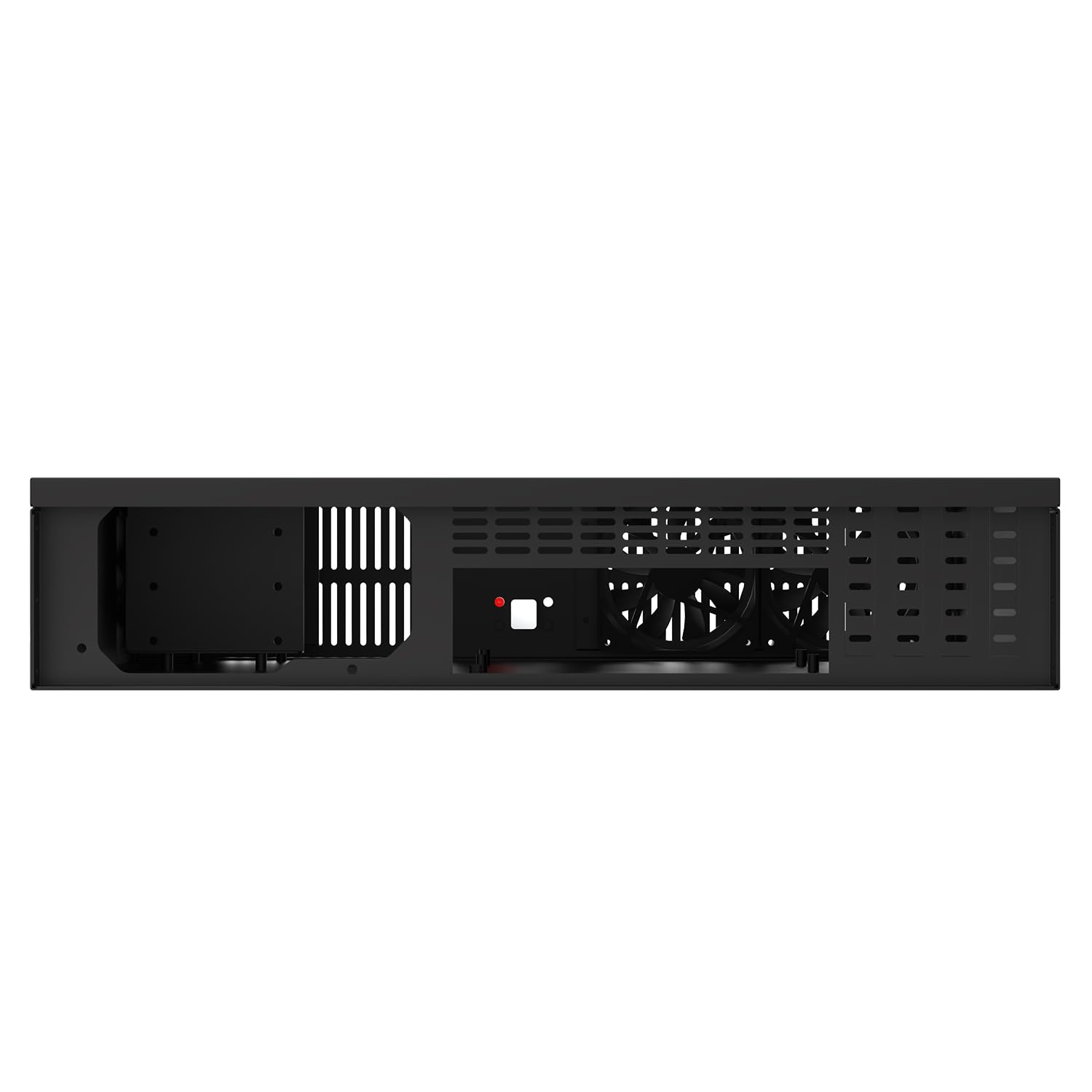 2U Micro ATX Compact Rackmount 3 x 3.5-inch HDD and 1 x 2.5-inch SSD, Chassis Support ATX PS2 PSU, USB