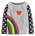 Fiream girls' Crewneck Cartoon Long Sleeve T-shirt(50502TZ,2T)