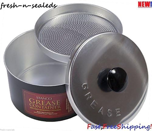 GSG Home Series Strainer Storage Reuse Container Frying Cooking Oil Nonstick Bacon Grease