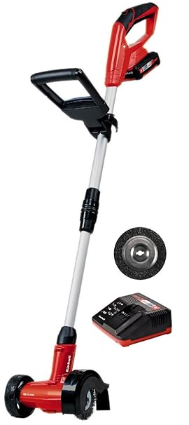 Einhell Akku Fugenreiniger GE-CC 18 Li Set Power X-Change (Lithium Ionen, 18 V, 1200 min-1, Bürstendurchmesser 10 cm, inkl. S