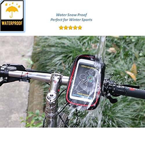 Bike Phone Bag for iPhone Samsung Galaxy 6.0 Inch Multifunctional Sensitive Waterproof Touch Screen for Android and iOS Phones Great for Outdoor Biking Sports & Mountain Bike