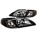 1-piece Style Headlights Black Made For And Compatible With 1994-1998 Mustang