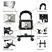 LTE LED Rechargeable Work Light, LTE Portable Outdoor Flood Light With Adapter and Car Charger,Outdoor Camping Security Lights 6000K Waterproof IP65 Daylight White (10W-Black)