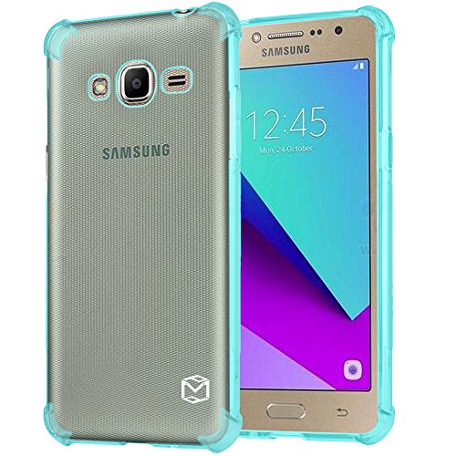 Galaxy J2 Prime Case, Galaxy Grand Prime Plus Case, MP-MALL [Slim Fit] Flexible Clear TPU Rubber Soft Skin Silicone Protective Case Cover For Samsung Galaxy Grand Prime Plus / J2 Prime (Mint)