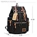Canvas Backpack Vintage Rucksack Hiking Travel Outdoor Shouder bag Carry Case Black #220