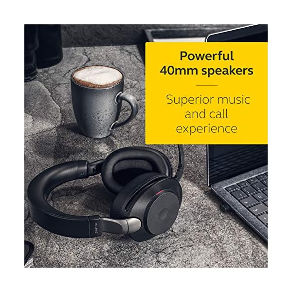Jabra-Evolve2-85-Wireless-PC-Headset-with-Charging-Stand-Noise-Cancelling-UC-Certified-Stereo-Headphones-With-Long-Lasting-Battery--USB-A-Bluetooth-Adapter--Black Jabra Evolve2 85 Wireless PC Headset with Charging Stand– Noise Cancelling UC Certified Stereo Headphones With Long…