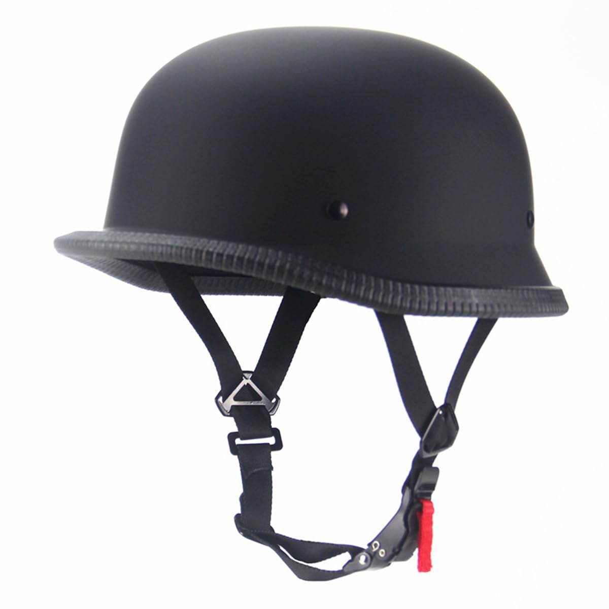 Photo 1 of Woljay Vintage Motorcycle Half Helmet German Style Casque Moto Retro Cruiser Scooter Helmets for Adult Men Women DOT Approved (Matte Black,L)