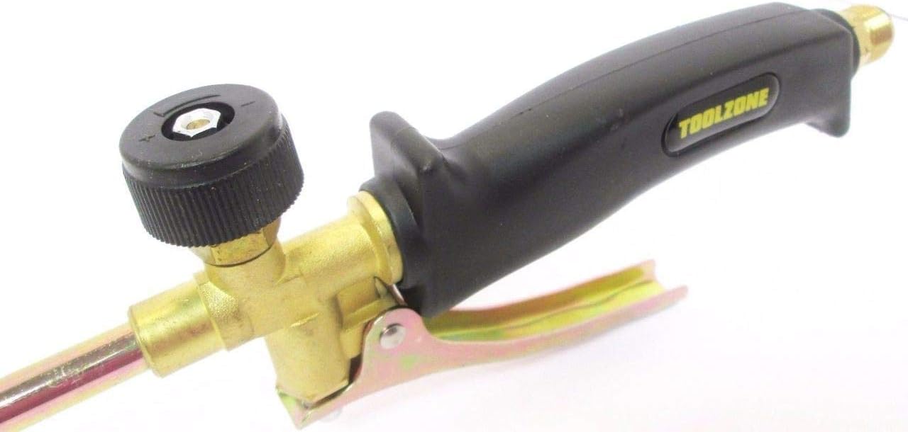 Pro Propane Butane Gas Torch Weed Burner Hose Regulator Roofers Plumbers Kit, Black - Image 4