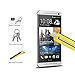 KATIN HTC ONE M7 Screen Protector - [2-Pack] 9H Hardness Tempered Glass For HTC One M7 Bubble free with Lifetime Replacement Warranty