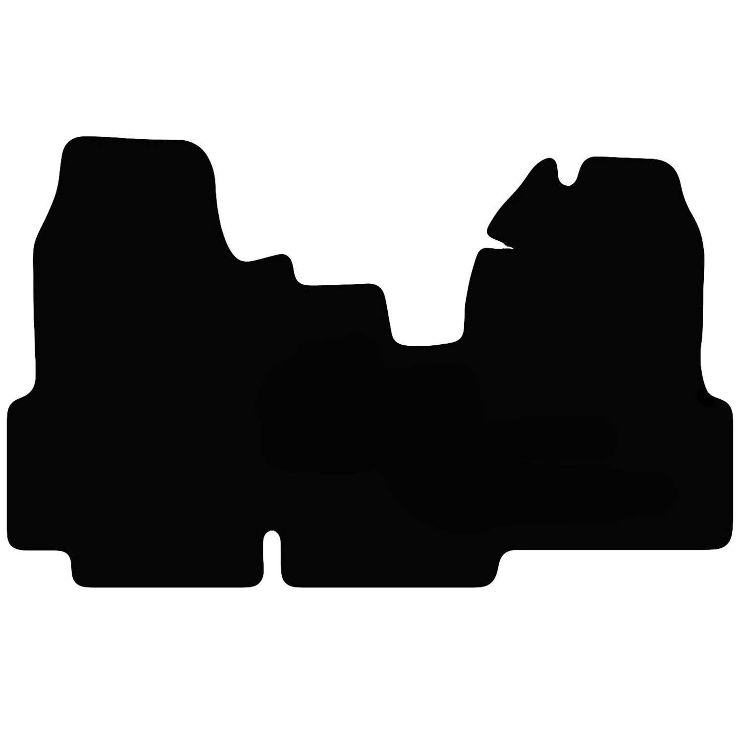 Carsio Carpet Van Cab Mats For Ford Transit 2006-2010 Tailored Fit Floor Mat Set Complete Accessory Black Custom Fitted - All Weather, Anti-Slip Backing & Black Trim