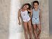 Boys Short Striped Pajama Set - lightblue/Grey Boxer Brief and Tank Top.