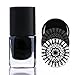 BORN PRETTY Valentine's Day Nail Stamping Art Set-2Pcs Image Template Black White Stamping Nail Polish with 1Pc Jelly Clear Stamper