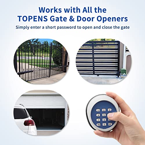 TOPENS TKP3 Wireless Keypad Keyless Entry Keypad Digital Code Panel