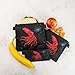 Artovida Artists Collective Reusable Lunch Baggies | Snack and Sandwich Bags with Zipper - Improved Dual Layer Design by Caia Koopman (USA) Strawberry Squid