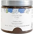 Furniture Glaze - Antique Patina Special Effects Glaze for Chalk Style Furniture Paint, Eco-Friendly Wood Stain, 6 Color Choices - Smoky Quartz [Chocolate Brown] - Pint (16 oz)