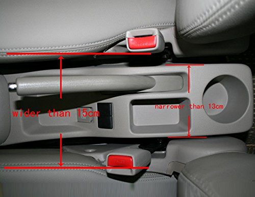 Walnut Wood Style Front Center Console Armrest Storage Box Adjustable Universal Fit - Thumbnail 2