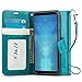 J&D Case Compatible for Galaxy A9 2018 Case, [Wallet Stand] [Slim Fit] Heavy Duty Protective Shock Resistant Flip Cover Wallet Case for Samsung Galaxy A9 2018 Wallet Case - [Not for Galaxy A9 2016]